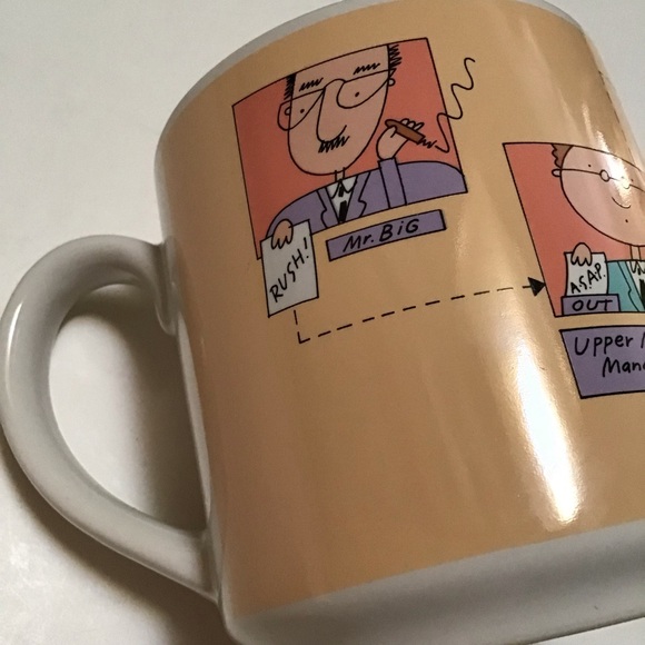 Vintage Carlton Cards Funny Office Workplace Mug - Picture 9 of 11